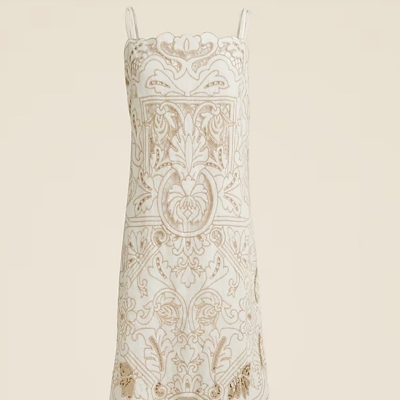 J. Crew Dresses & Skirts - J.Crew Collection Cutwork Maxi Dress in Linen CJ518